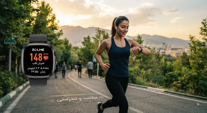 پایش سلامت و ضربان قلب با ساعت هوشمند رولمی