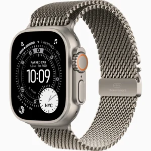 ساعت هوشمند 49 میلی متری اپل مدل Ultra 3 Natural Titanium Case با بند Titanium Milanese