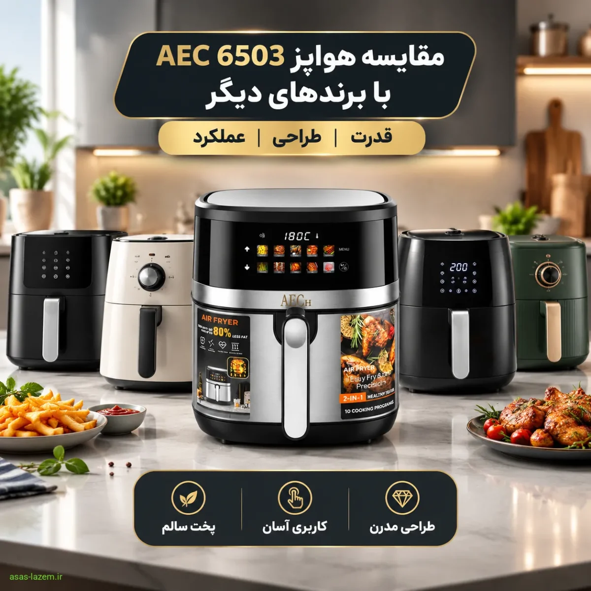 مقایسه هواپز آ ای سی اچ ۶۵۰۳ با برندهای دیگر