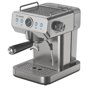 اسپرسوساز خانگی نیمه‌اتوماتیک 600 میلی‌لیتری فارموکس مدل FX-230 با فشار بخار 20 بار، توان 1360 وات و بدنه استیل