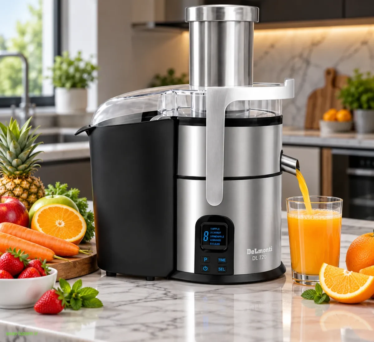 آبمیوه گیری دلمونتی DL 720 در آشپزخانه مدرن