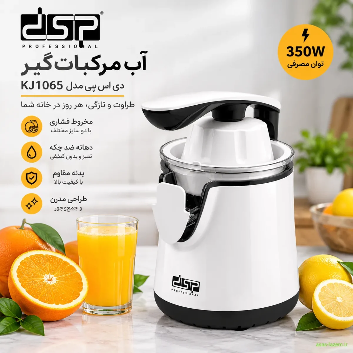 آب مرکبات‌گیر ۳۵۰ وات دی اس پی مدل KJ1065