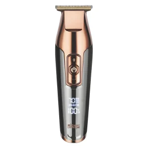 ماشین اصلاح موی سر و صورت دی اس پی مدل 90286A با تیغه استیل پیشرفته، قابلیت تنظیم سرعت تا 7000 دور در دقیقه، باتری شارژی با 240 دقیقه زمان استفاده، شانه‌های 1 تا 12 میلی‌متر و کیف همراه