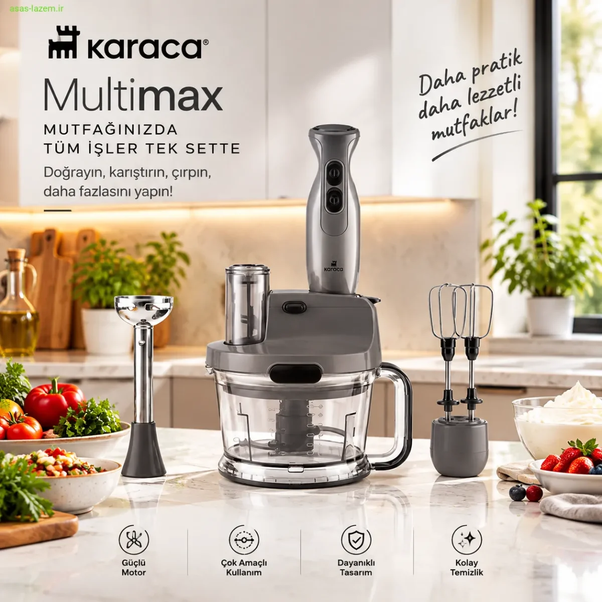 غذاساز کاراجا Multimax در آشپزخانه مدرن