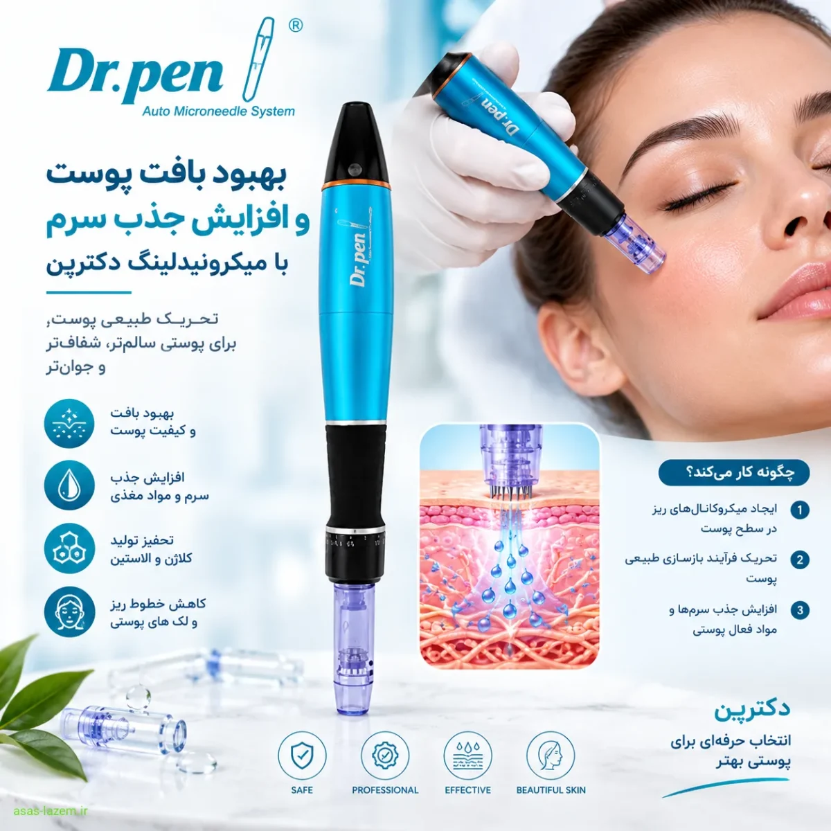 بهبود بافت پوست و افزایش جذب سرم با میکرونیدلینگ دکترپن