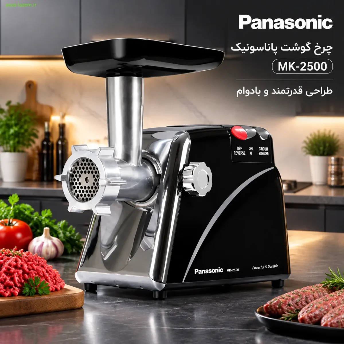 نمای کلی چرخ گوشت پاناسونیک MK-2500