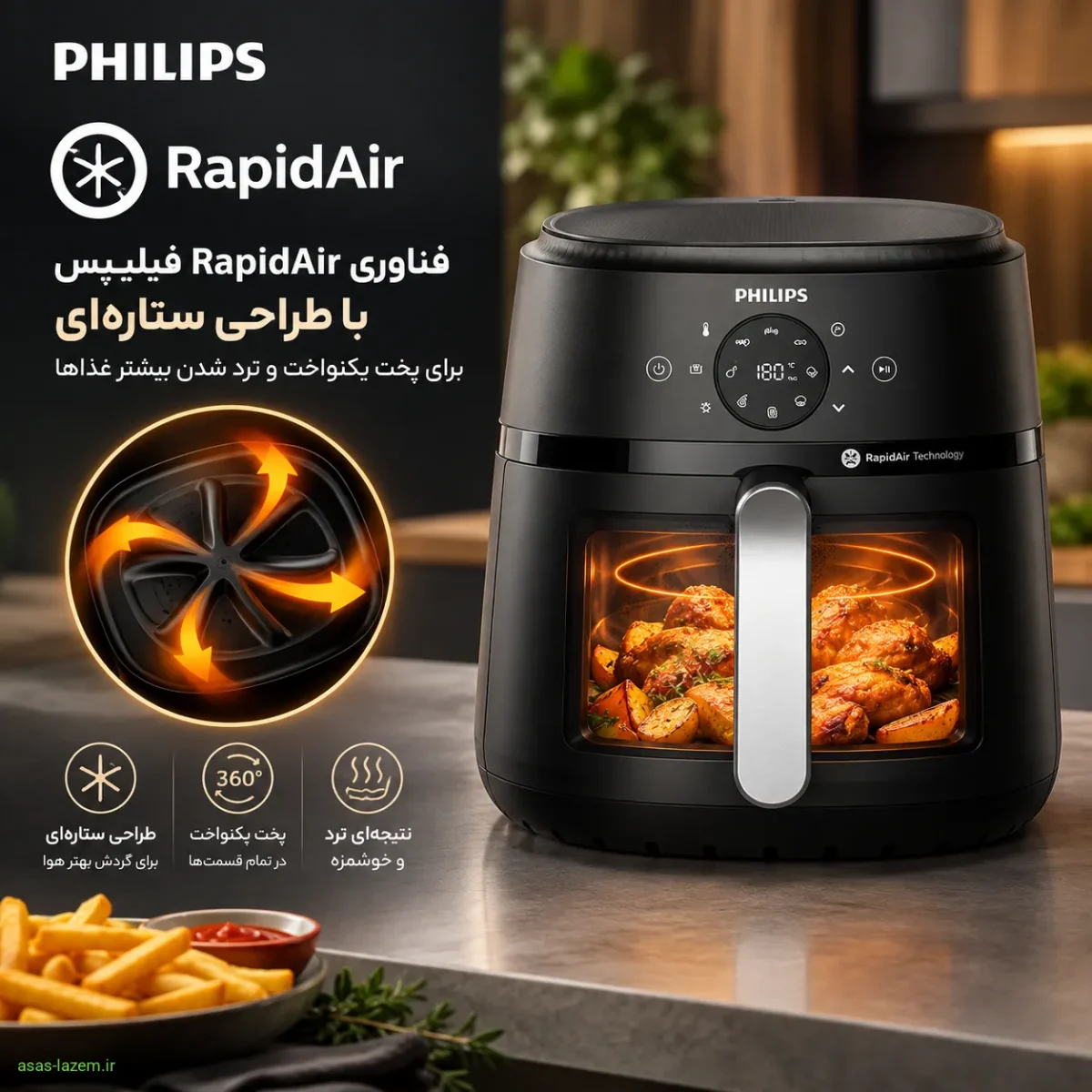 فناوری RapidAir در هواپز فیلیپس NA220/00