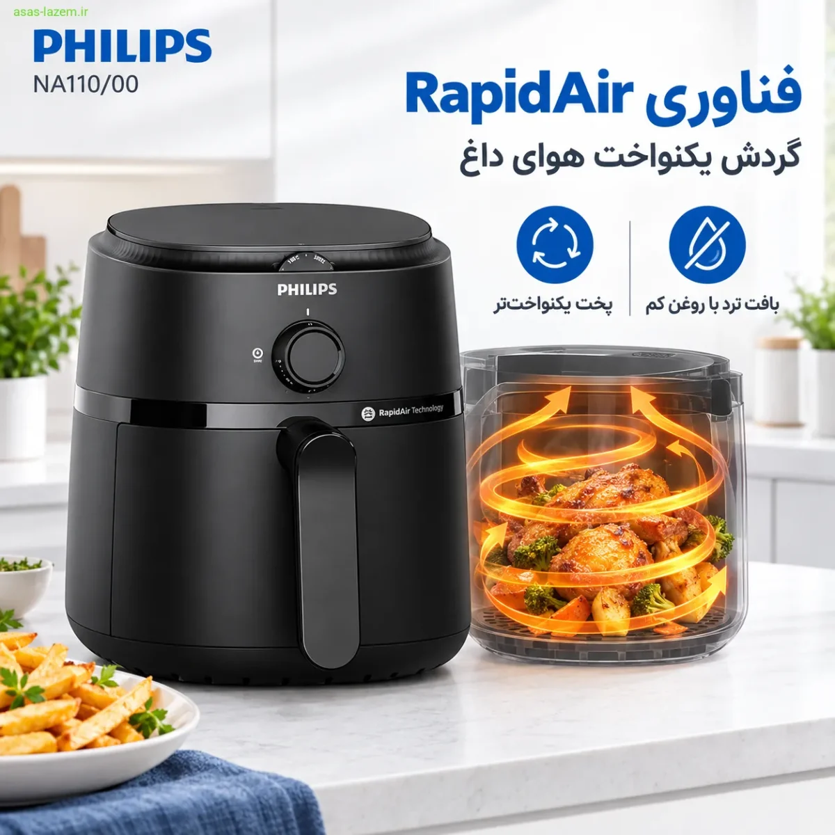 فناوری RapidAir در هواپز فیلیپس NA110/00