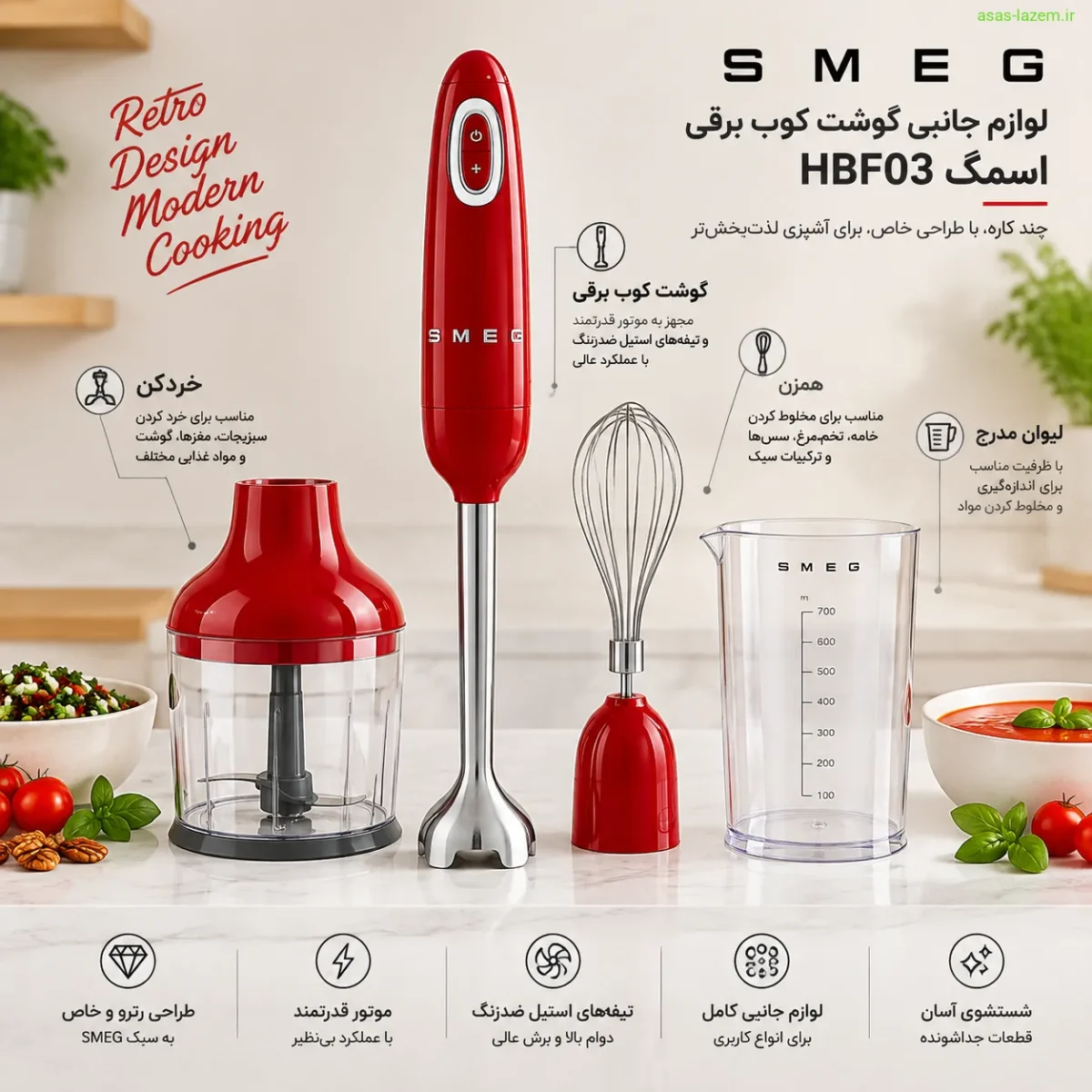 لوازم جانبی گوشت کوب برقی اسمگ HBF03