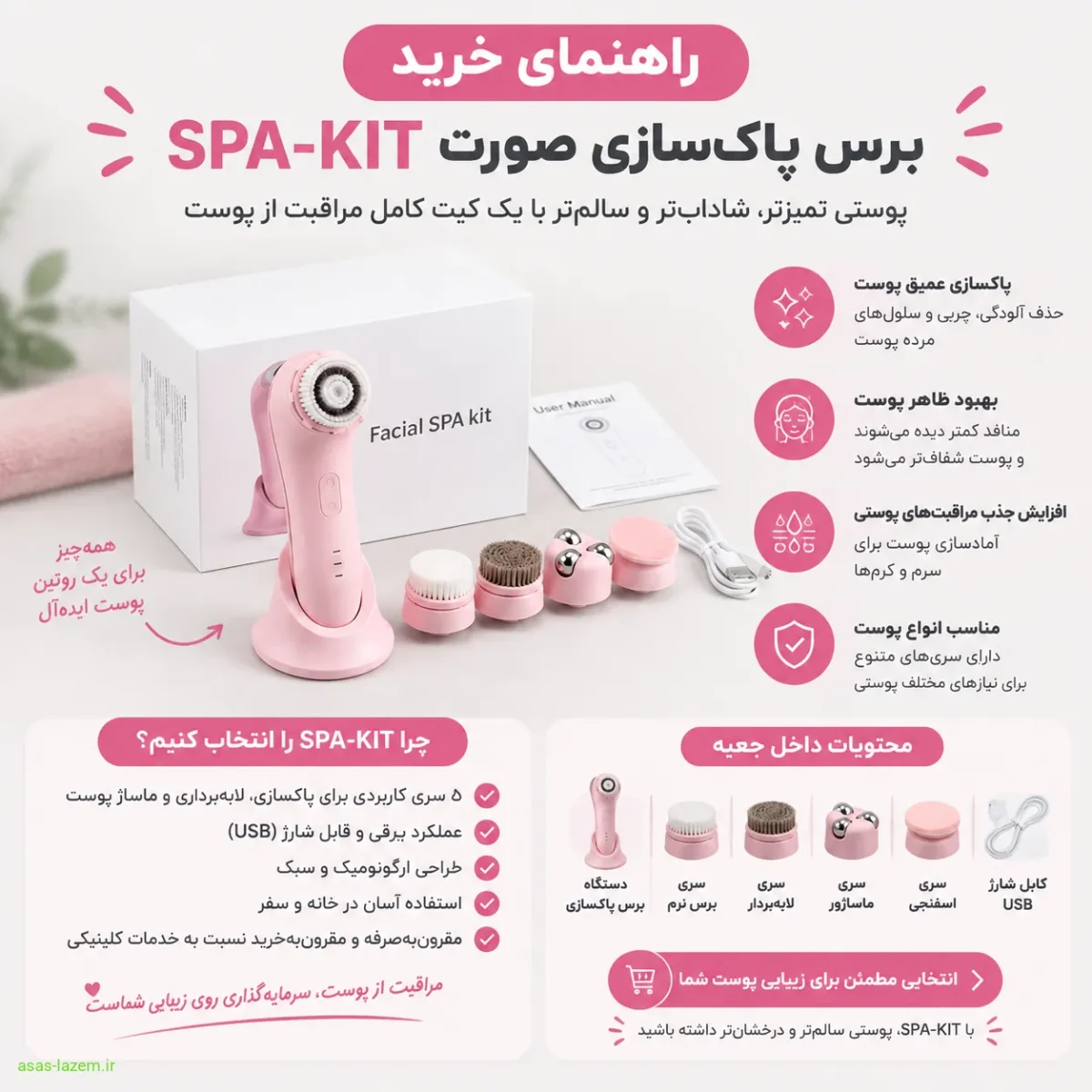 راهنمای خرید برس پاک‌سازی SPA-KIT