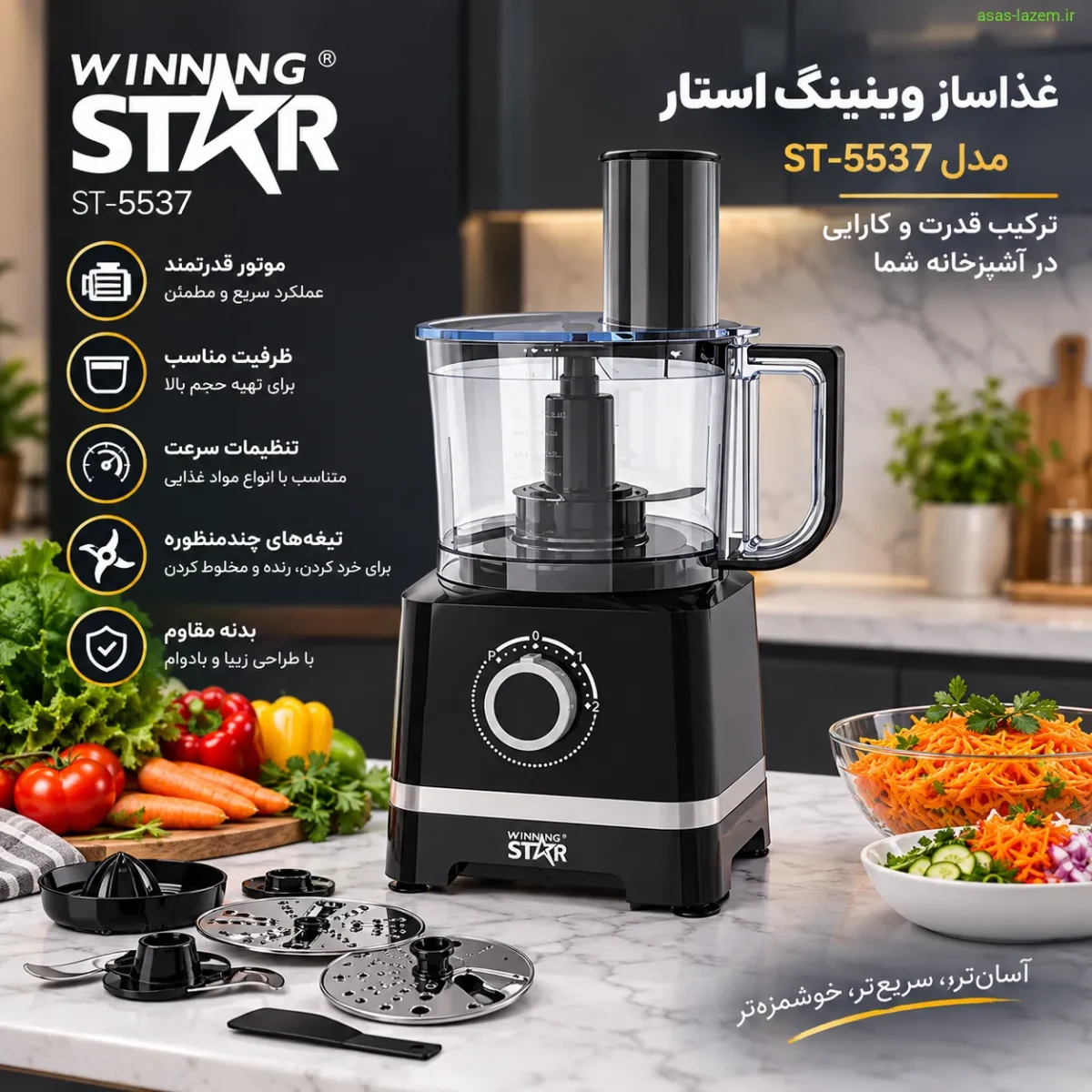نمای کلی غذاساز وینینگ استار ST-5537