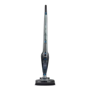 جارو شارژی عصایی آزور مدل AZ-316VC با باتری 2000 میلی‌آمپر ساعت، قدرت موتور 21.6 ولت، ظرفیت مخزن 550 میلی‌لیتر، فیلتر Cyclone HEPA و قابلیت مکش مرطوب و خشک