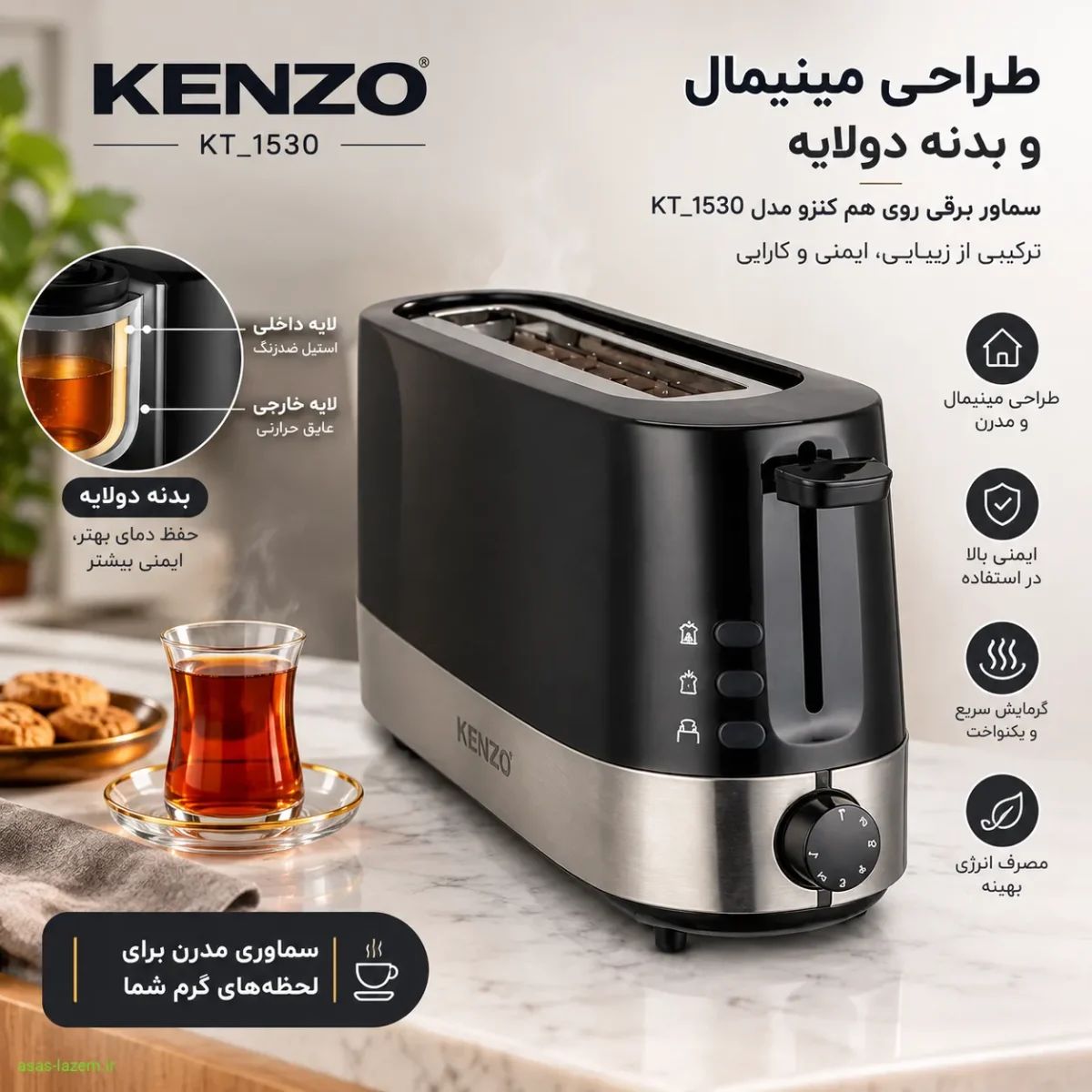 مشخصات فنی توستر دلمونتی DL 580