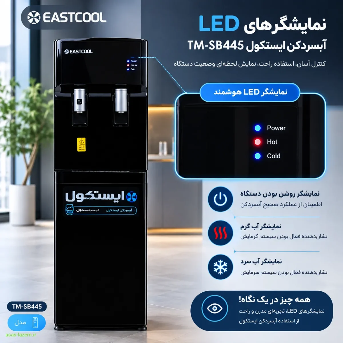 نمایشگرهای LED آبسردکن ایستکول TM-SB445