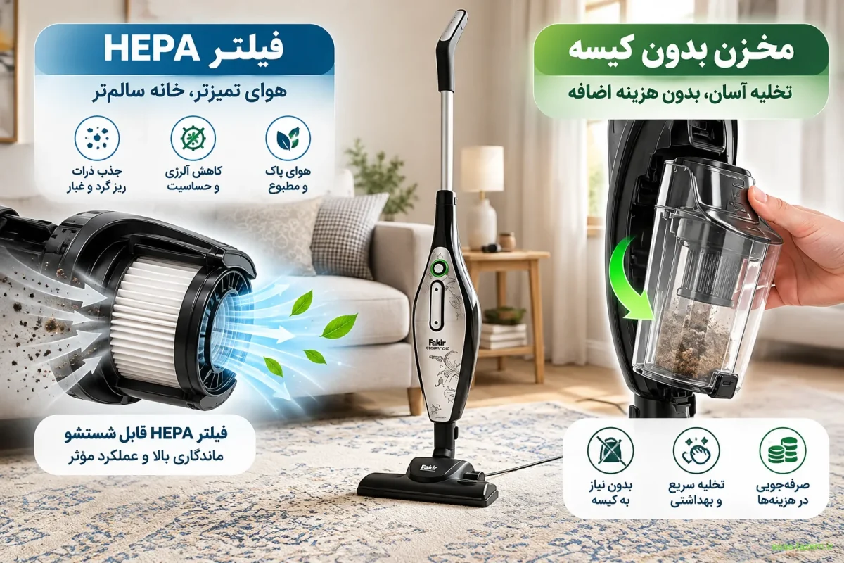 فیلتر HEPA و مخزن جاروبرقی فکر STARKY OKO فیلتر HEPA و مخزن بدون کیسه جاروبرقی فکر STARKY OKO