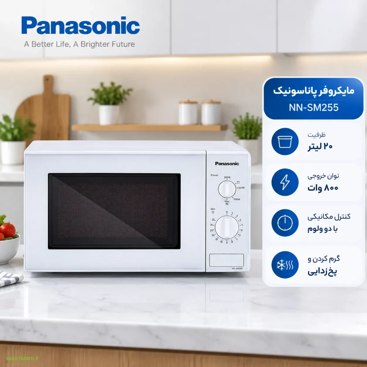 مشخصات فنی مایکروفر پاناسونیک NN-SM255